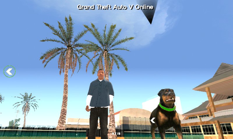 GTA San Andreas GTA V Franklin Dog(Chop) Mod for SA Mobile Mod